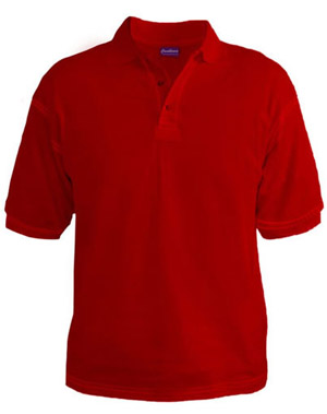 Plain Red Collar T Shirt